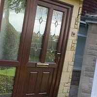 Beveled Glass Door